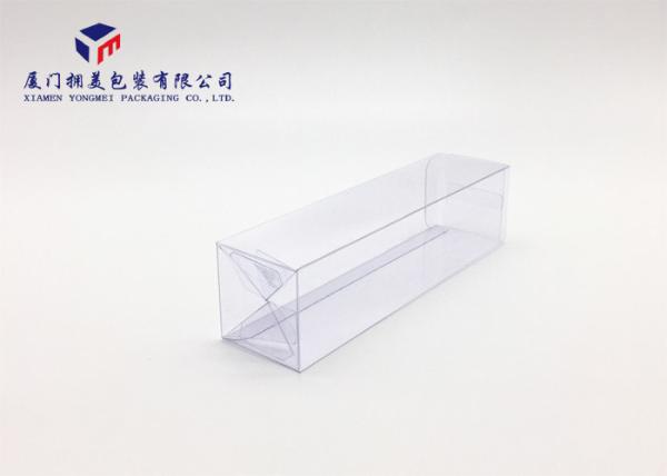 Hard Plastic Clear PVC Packaging Boxes 0.3mm Thickness High Durability 18cm