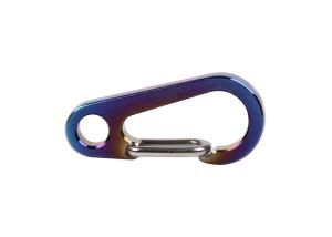 Quality Safety Titanium Camping Parts Titanium Carabiner Climbing D Spring Snap Clip Hooks wholesale