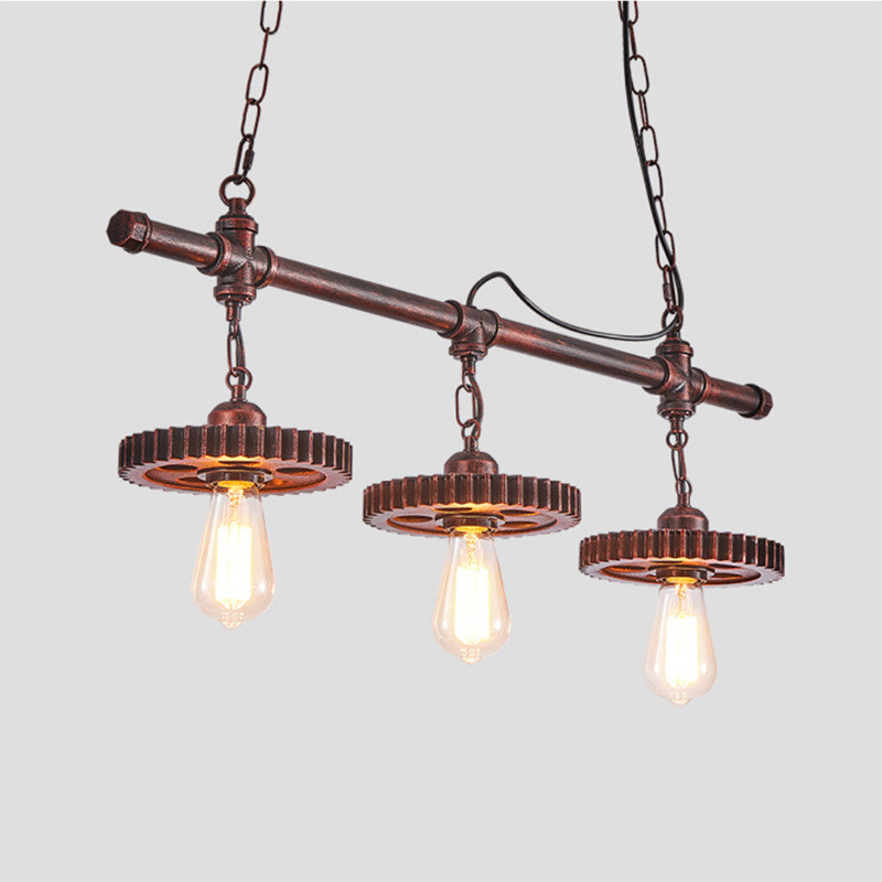 Retro Industrial Style Chandelier Creative Restaurant Iron Lamp Bar Clothing Shop light(WH-VP-232)