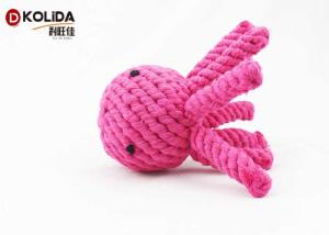 Quality Safe Material Tough Dog Toys Pink Colors Washable For Teething Tug War wholesale