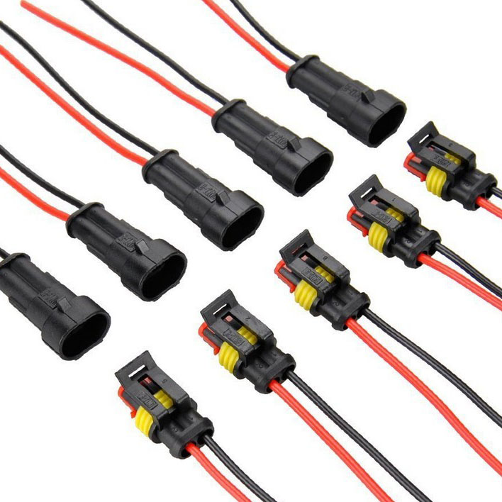 Equivalent White 3pin and 5pin Waterproof Auto Electrical Car Wire Harness for Custom