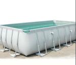 Lightweight PVC Inflatable Swimming Pool With Metal Frame Home Use Indoor