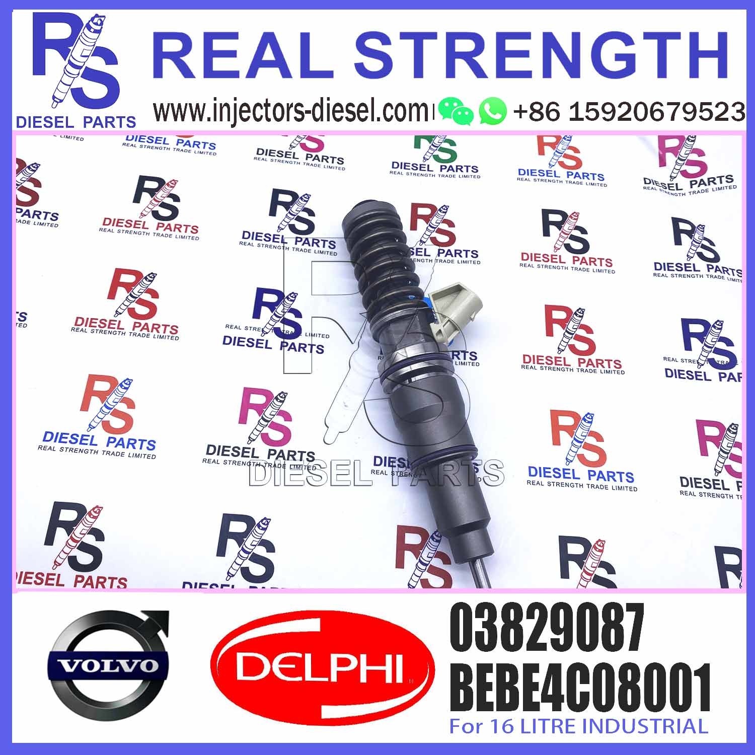 New Diesel Fuel Injector 03829087 for V-O-L-V 03829087 PENTA assy 380-3637 03829087