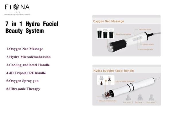 Multifunctional Hydra Dermabrasion Water Jet Peel Facial Beauty Machine for Spa