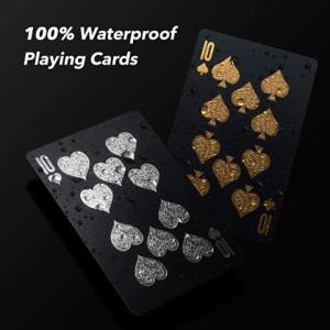 Quality PET Gold Foil Playing Cards Offset Print Custom Board Game Cards wholesale