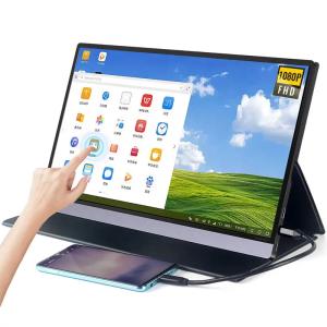 Quality Lightweight LED Widescreen 16 Inch Touch PS4 Portable Monitor 1920x1200 With Mini HDMI USB wholesale
