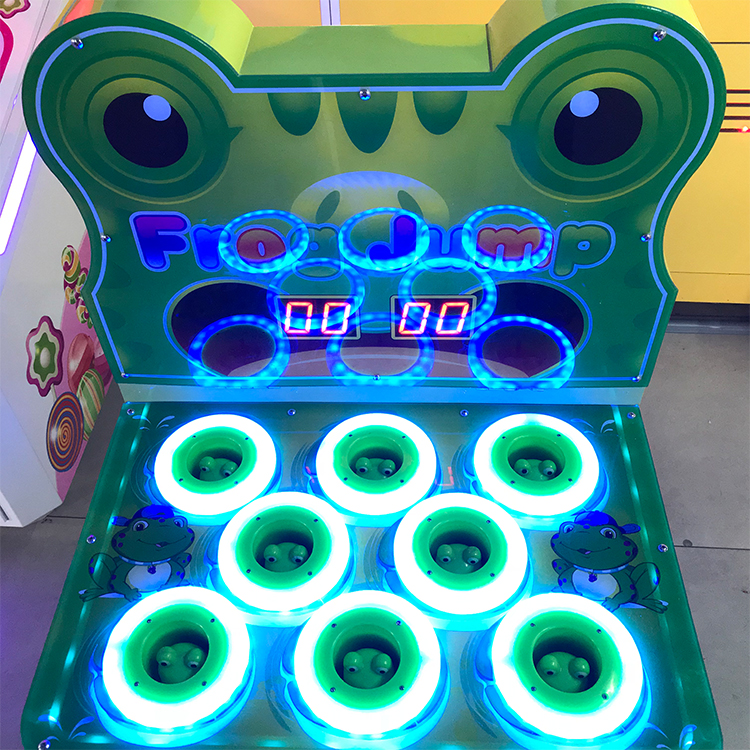 Children paradise video game entertainment parent-child ticket redemption coin operated frog whack-a-mole game machine