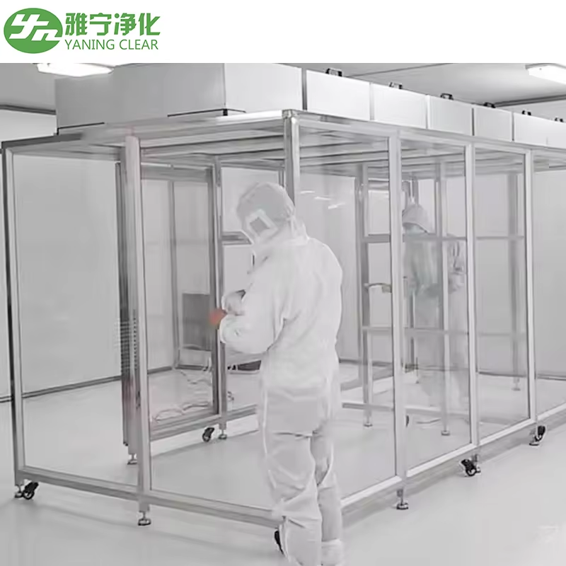 YANING Prefabricated Modular Clean Room Class 100 Portable Clean Booth