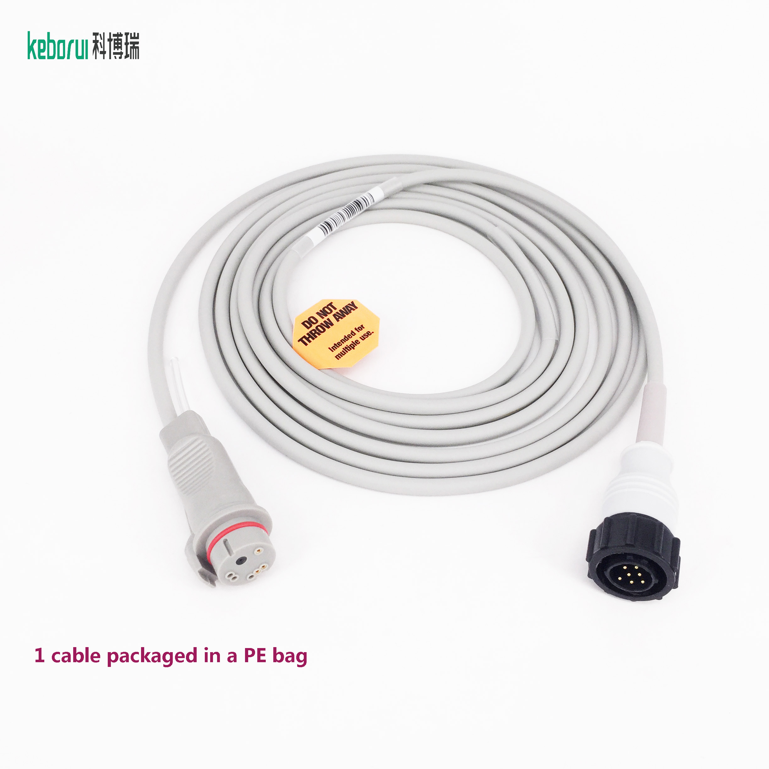 IBP Adapter Cable Compatible Marquette Monitor to BD transducer