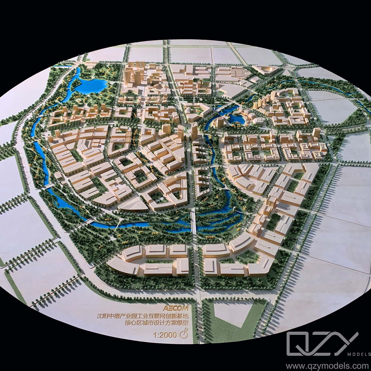 Shenyang Landscape Miniature Architectural Models Aecom 1/2000 Sino German Industrial Park