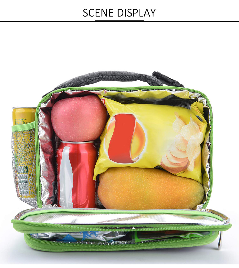 Reusable Durable Soft Leakproof Thermal Lunch Bag for School Work Office