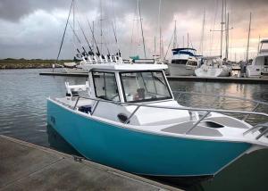 Quality 22ft Length Aluminum Fishing Boats 2.45m Beam With Enclosed Windshield wholesale
