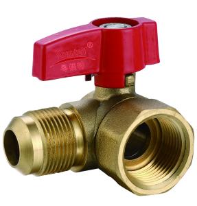 Quality YomteY Brass Angle Ball Valve Flare×Flare wholesale