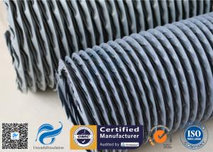 Quality PVC Coated Fiberglass Fabric Grey Flexible Air Ducts 200MM 260℃ Waterproof wholesale