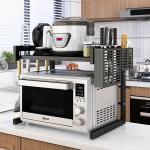 Aluminum Alloy Oven Storage Rack , Two Tier Kitchen Microwave Rack