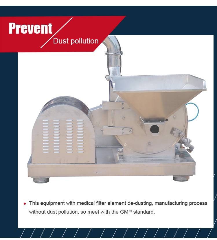 High Output Efficiency 1.5Ton Per H Commercial Electric Flour Mill Industrial Powdered Sugar Grinder Machine
