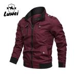 Custom Collar Chaqueta Moto Trench Cagoul Utility Manteau Zipper Male Outerwear