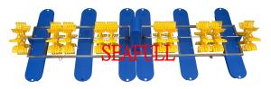 Quality 5HP /3.75KW Paddle wheel aerator 10 impeller 6Float wholesale
