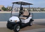 White 4 Seater Battery Powered Car Sightseeing Electric Vehicle With DC Motor