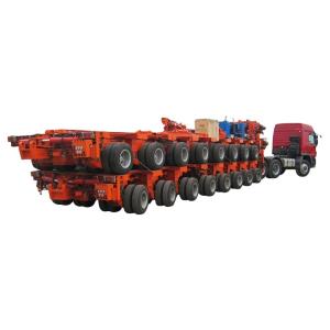 Quality Goldhofer Type 9 Hydraulic Axles Semi Trailer for Heavy Duty Equipment Steel Transport wholesale