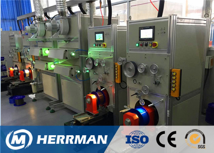 Coloring And Rewinding Machine Fiber Optic Cable Production Line Optical Fiber Cable