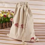 Small Delicate Cute Christmas Sack Cotton String Bags Eco Friendly