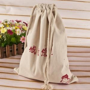 Quality Small Delicate Cute Christmas Sack Cotton String Bags Eco Friendly wholesale