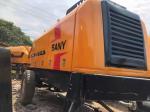 Electric Used Concrete Trailer Pump Sany HBT6013 90KW Rated Power