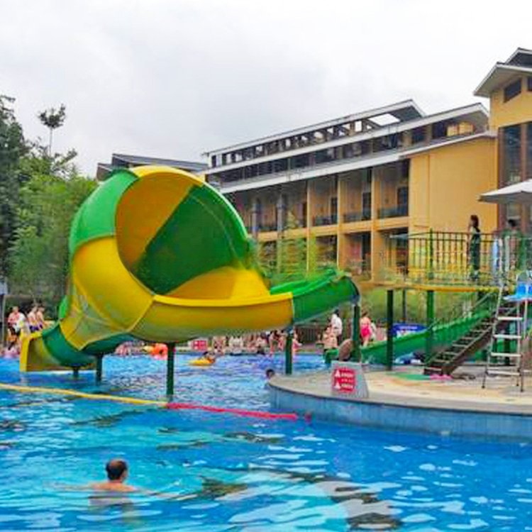 Small Speaker Water Slide Tornado Fiberglass Slide for Park