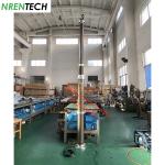 4.5m pneumatic telescopic mast for mobile surveillance-inside CCTV wires