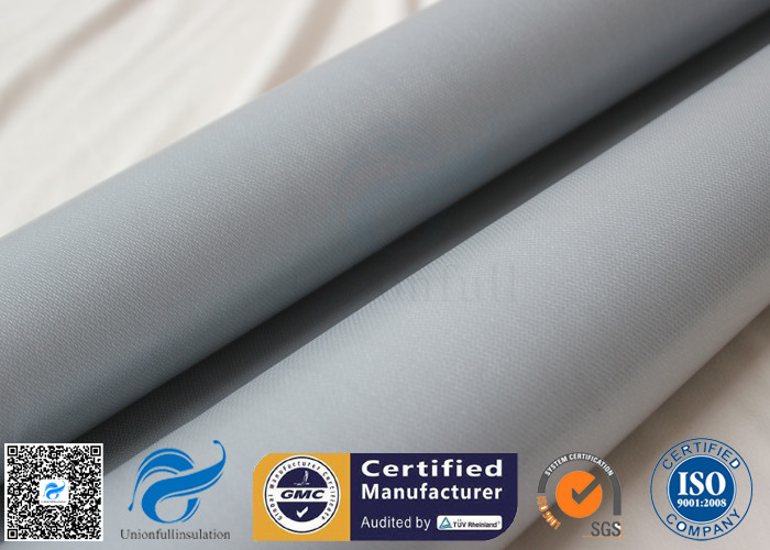 Chemical Resistant Grey Silicone Coated Fiberglass Fabric Electric Insulation