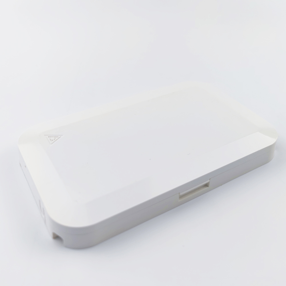 White/Gray FC APC Plastic Fiber Optic Faceplate Socket Panel for Indoor FTTH Network