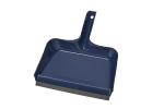 Heavy Duty Clip On Dustpan Blue Plastic Rubber Edge Anti Static