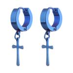 Stainless Steel Jewelry Earrings Triangular Dangle Huggie Earrings