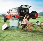 Vehicle Camping Refrigerator 12v Freezer Fridge with Panel and Compressor