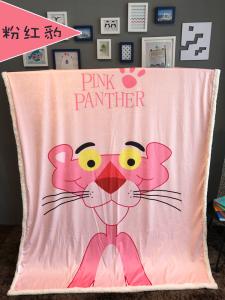 Quality Sherpa Backing Screen Printed Blanket , Flannel Fleece Blanket Cartoon Printed wholesale