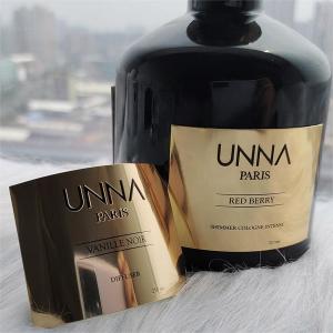 Quality Luxury Personalized Self Adhesive logo Sticker 3d Embossed Metal Aluminum Labels for Perfume Bottles wholesale