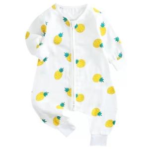 Quality Natural Unisex Muslin Sleeping Bag , Newborn Baby Rompers Long Sleeves wholesale