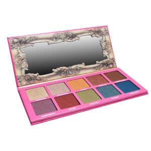 Quality Gloss Varnishing 10 Shades Cardboard Makeup Palette For Blush wholesale