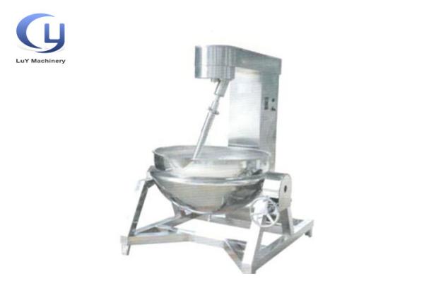 Full Stainless Steel Industrial Steam Jacketed Kettle , Tilting Steam Kettle For