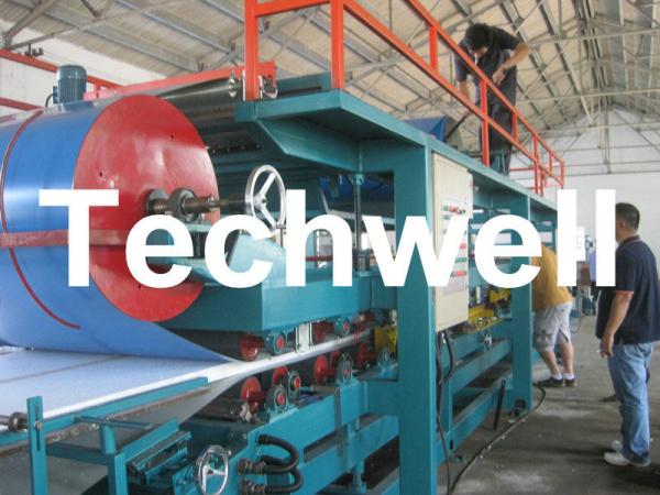 50mm, 75mm, 100mm Thickness Double Layer Galvanized / Steel Sheet PU Sandwich