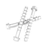 ZINC Large Diameter Hex Flange Self Drilling Anchors Screws M12 125mm Concrete