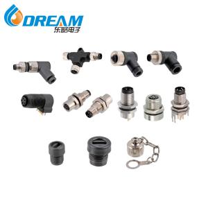 Quality M Series M12 Industrial Circular Connector Waterproof M12 Male/Female Connectors wholesale
