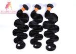 Black Brazilian Virgin Human Hair No Shedding Body Wave Bundles Free