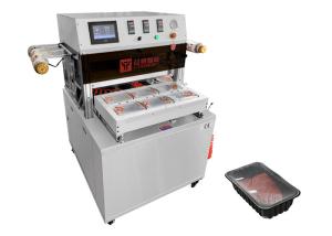 Quality Vertical Pneumatic Vacuum Food Tray Sealer Machine Meat Tray Sealer Machine wholesale