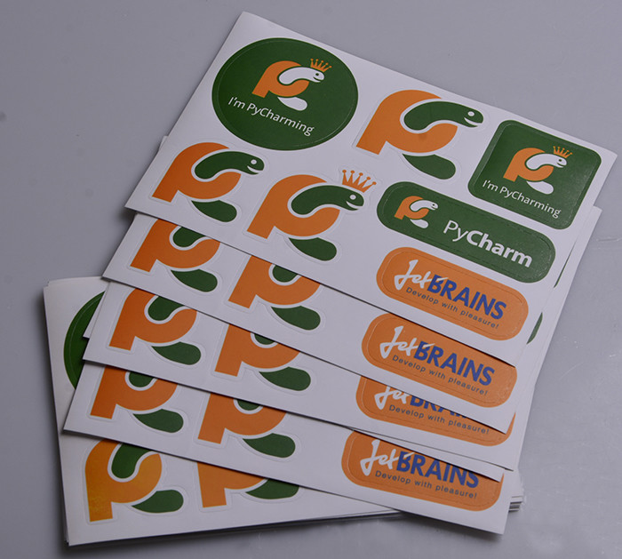 Custom printed matt lamination kisscut design adhesive paper die cut stickers