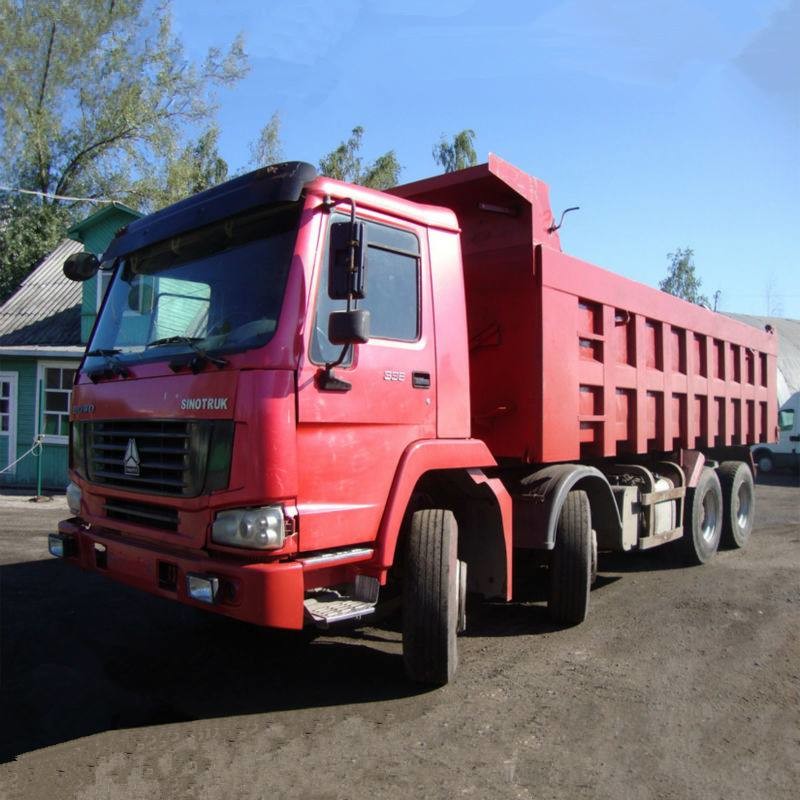 Sinotruk 12 Wheels Howo 8x4 Tipper Truck 336 - 380hp Euro 2 Loading 40t Capacity 30m3