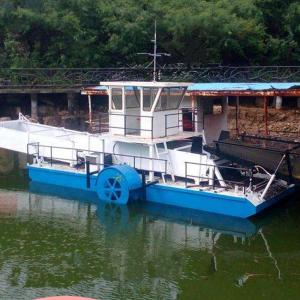 Quality Water Rubbish 12m3 Trash Skimmer Vessel River Garbage Collecting Boat wholesale