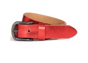 Quality AZO Free Gunmetal Buckle Women Genuine Leather Belt wholesale