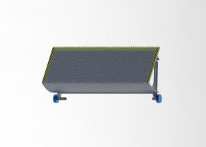 Quality Type 800 Black Escalator Step Escalator Pallets With 3 Sides Yellow Demarcation wholesale